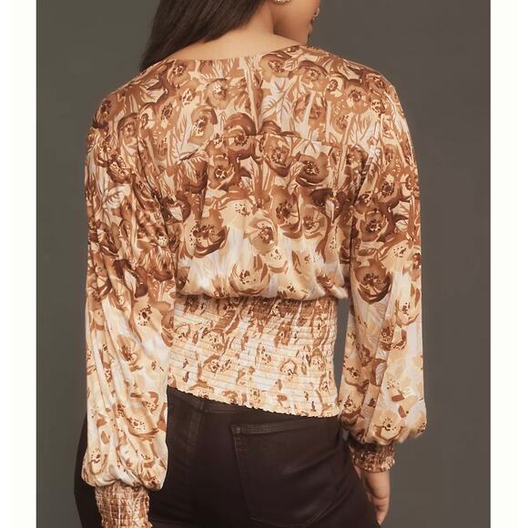 Anthropologie Tiny Valentina Long Sleeve Printed Surplice Top Size 3X Plus NWT - Picture 2 of 12